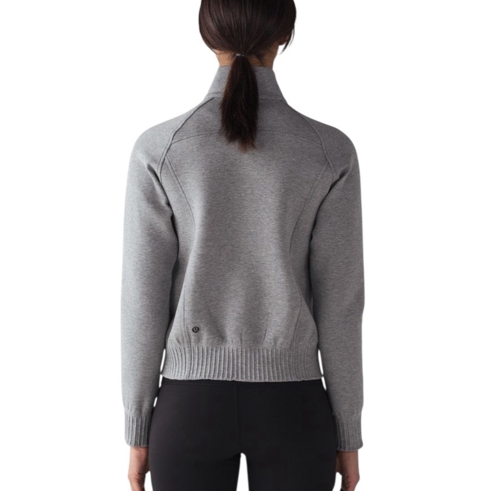 Lululemon NTS Jacket Heathered Grey/Black Women’s S Trending Athleisure Layering - Picture 2 of 15